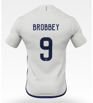 Ajax Brian Brobbey #9 Udebanetrøje 2023-24 Kort ærmer